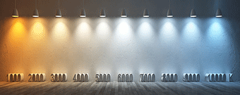 محل کاربرد لامپ‌های روشنایی به تفکیک رنگ نور