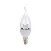 6W LED Candle Clear Tailed E14 - Types: A | B