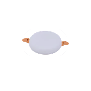 LED 9W Round Frameless Slim Panel Recess Mounting With Movable Clips