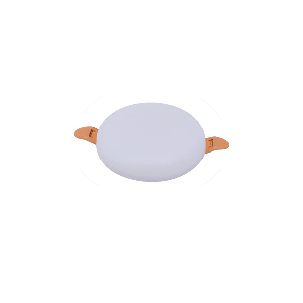 LED 9W Round Frameless Slim Panel Recess Mounting With Movable Clips